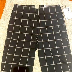 Bailey 44 black and white checkered pants size S